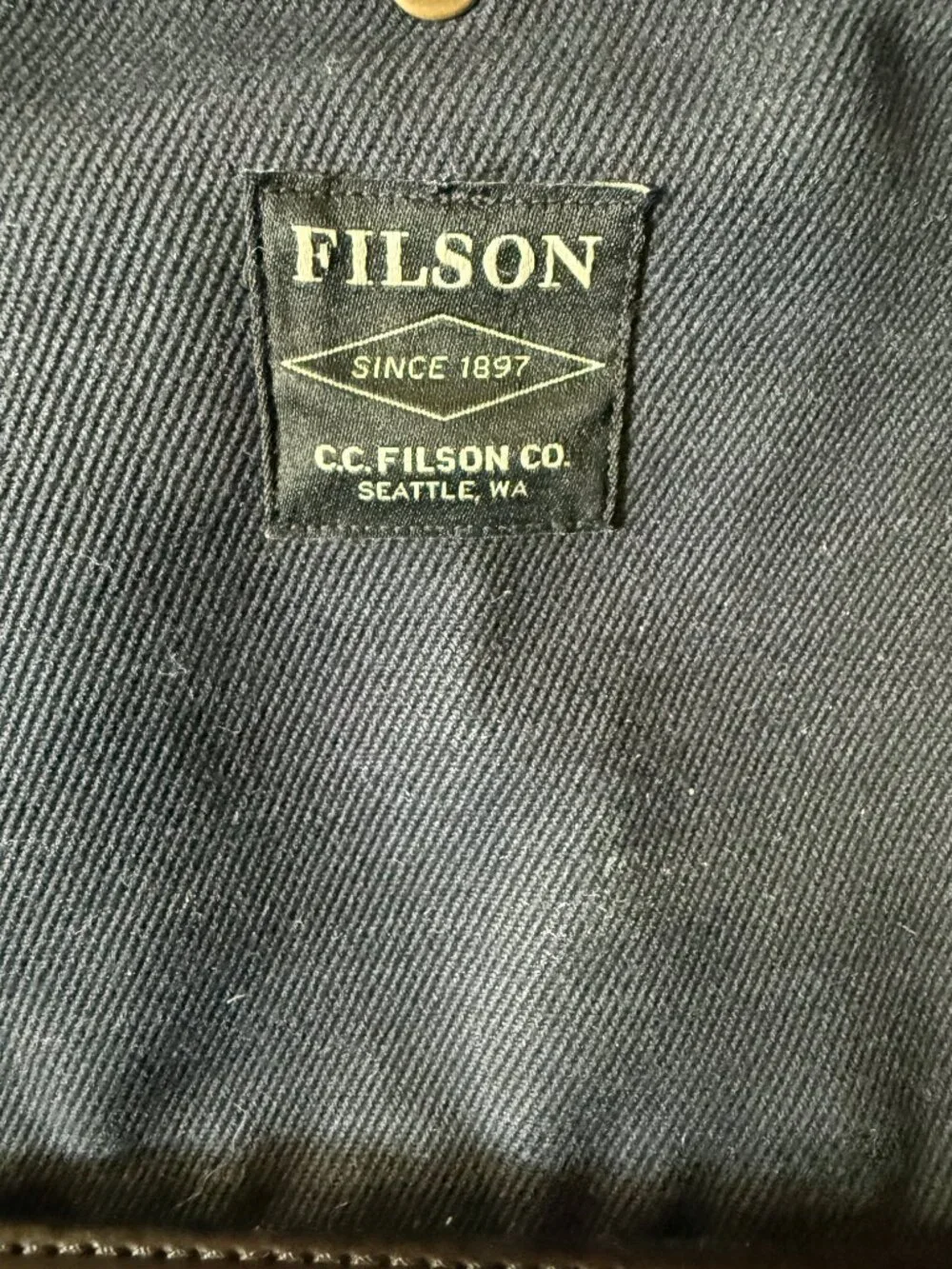 Filson Rugged Twill Briefcase Navy
